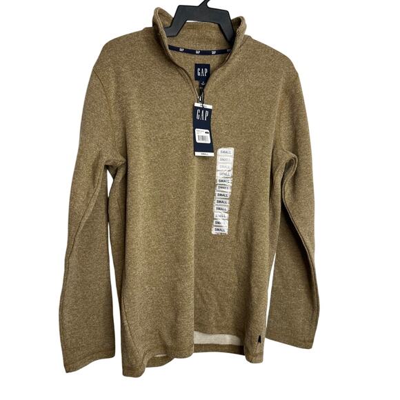 Gap Men's Half Zip Mock Neck Sweater Ermine Small NWT! - Picture 1 of 6